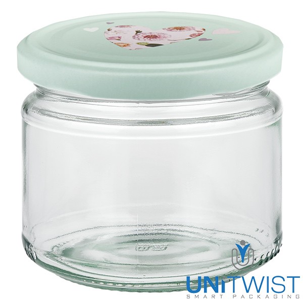 330 ml ronde pot + BasicSeal-deksel hart mint UNiTWIST®