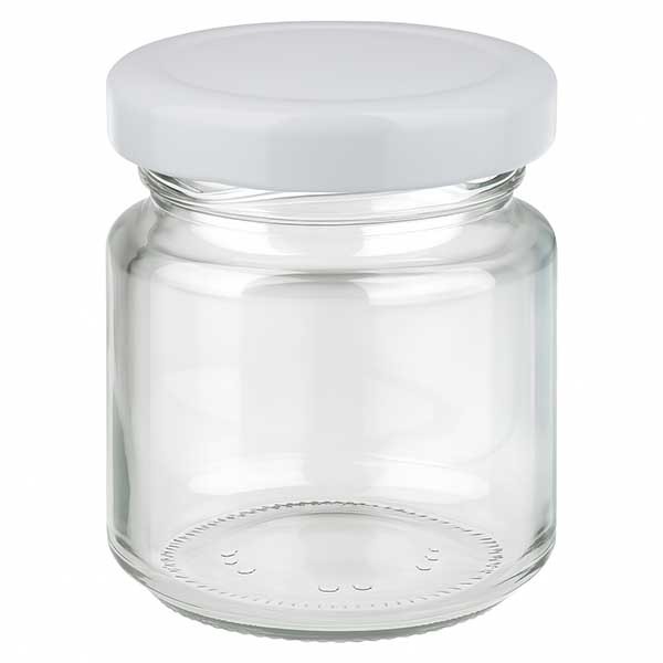 53 ml rond potje met BasicSeal deksel wit UNiTWIST