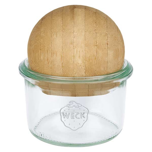 200ml beker WECK RR80 met houten bal