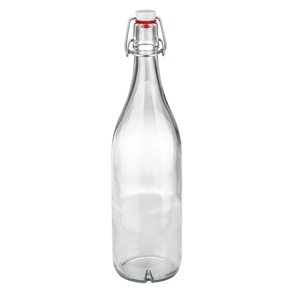 1000ml glazen fles + draaidop PVC UNiTWIST