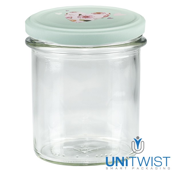 350 ml omslagglas + BasicSeal-deksel hart mint UNiTWIST®