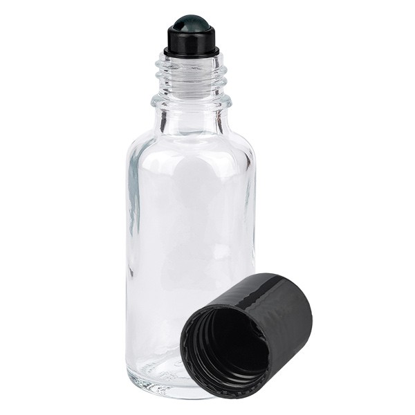 Glas deostick fles helder 30ml, lege deo roller (Roll On)