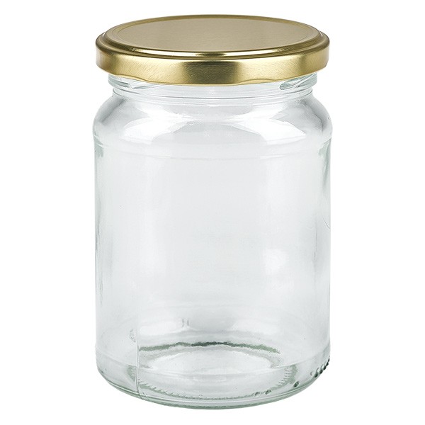 205 ml rond glas met BasicSeal deksel goud UNiTWIST