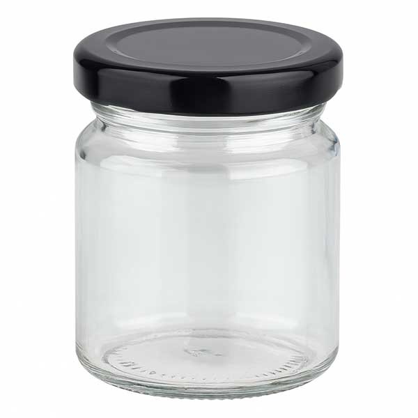 53 ml rond potje met BasicSeal deksel zwart UNiTWIST