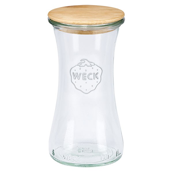 WECK-delicatessenglas 100ml met hout deksel