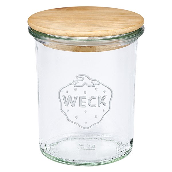 WECK-mini stortglas 160ml met hout deksel