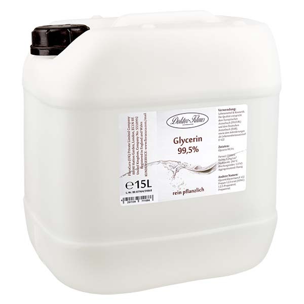 Glycerine 99.5% in 15 liter HDPE bus VR - E 422