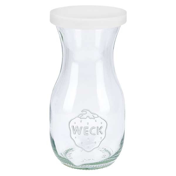 WECK-sapfles 290ml met wit siliconehoes