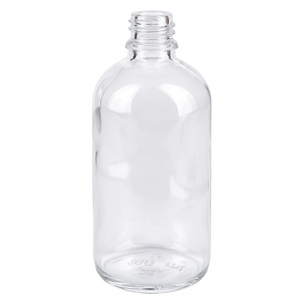 Helder glazen fles 100ml