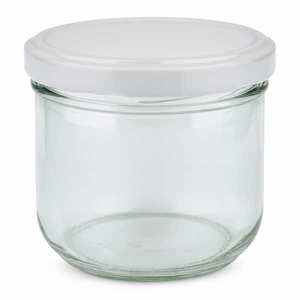 260 ml trommelglas met BasicSeal deksel wit UNiTWiST