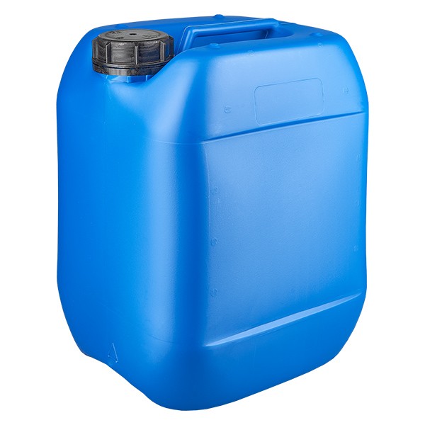 Canister 10 liter blauw met schroefdop Originele sluiting