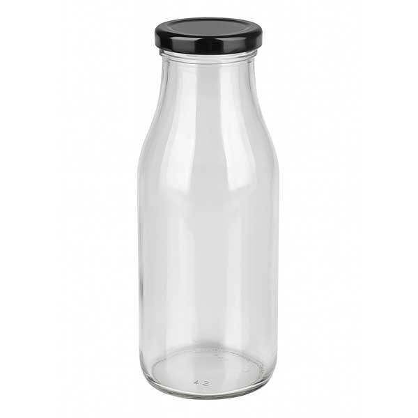 263 ml fles met BasicSeal deksel zwart UNiTWIST