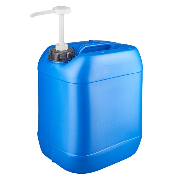 Canister 20 liter blauw met doseerpomp