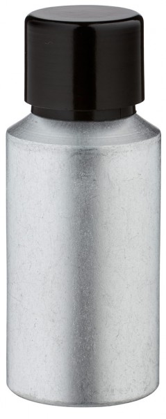 30ml Aluminium-Flasche gebeizt inkl. Schraubkappe schwarz mit Konusdichtung