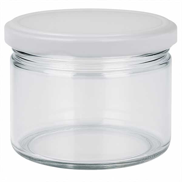 540ml rond glas + BasicSeal deksel zilver mat UNiTWIST