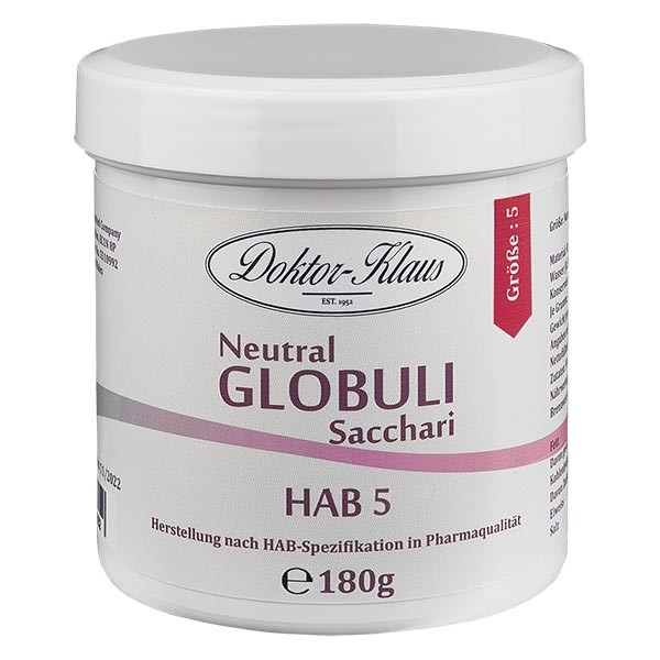 180 g Neutral globuli HAB5 van 100% zuivere sacharose