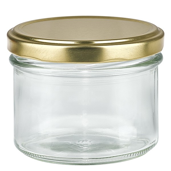 225 ml trommelglas met BasicSeal deksel goud UNiTWIST