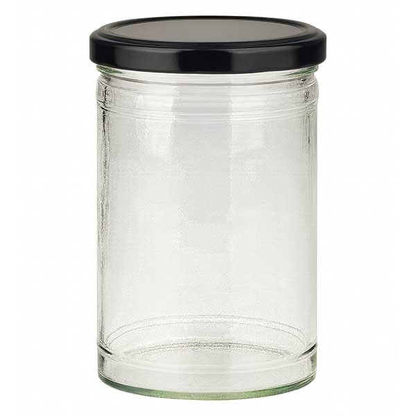 1053ml trommelglas met BasicSeal deksel zwart UNiTWIST