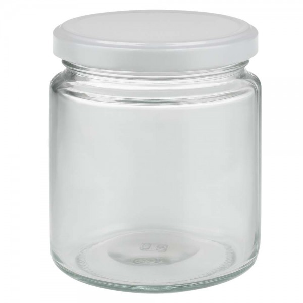 Honingpot 350 g met witte BasicSeal UNiTWIST-deksel