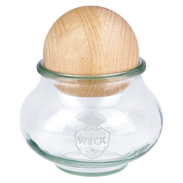 WECK sierglas 220ml met houten bal
