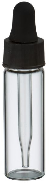 Mini Pipettenflasche 5ml Klarglas mit Tropf-Glaspipette