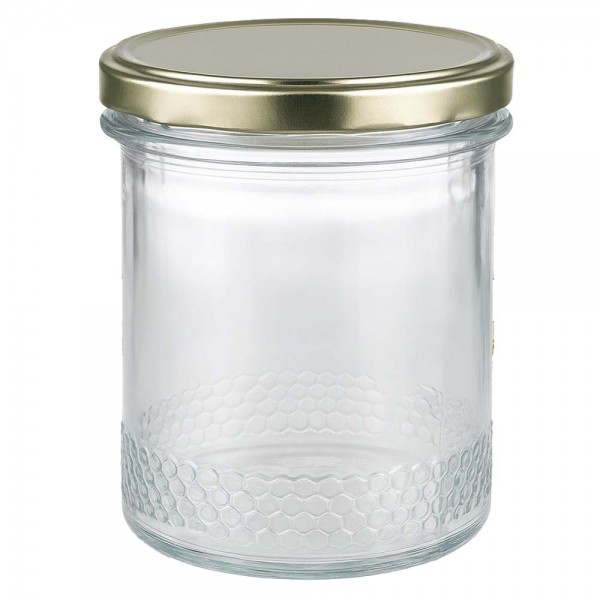 Honingpot 400 g met gouden deksel BioSeal UNiTWIST