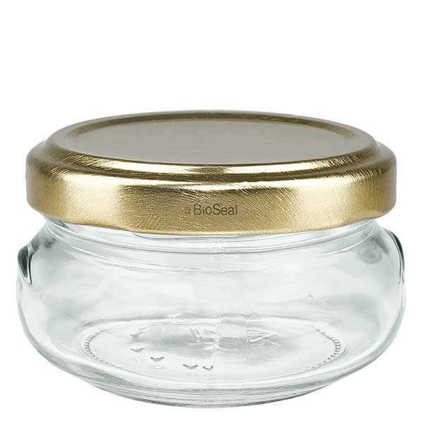 120ml terrine pot met BioSeal deksel goud UNiTWIST