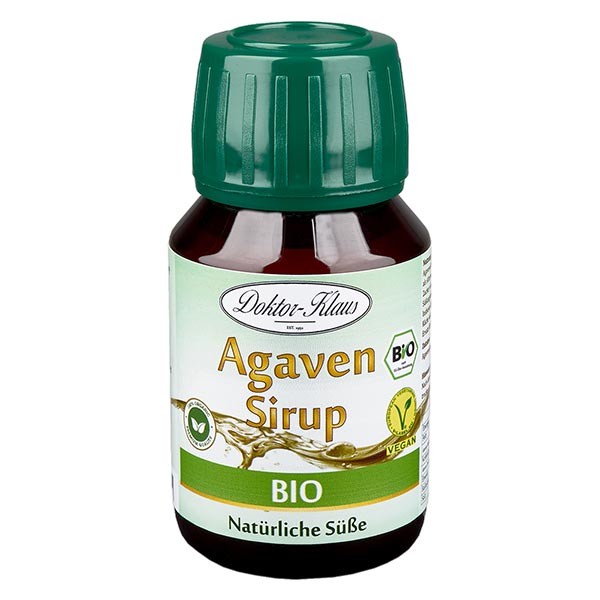 50 ml biologische agavesiroop in bruine PET fles