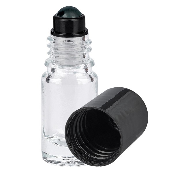 Glas deostick fles helder 5ml, lege deo roller (Roll On)