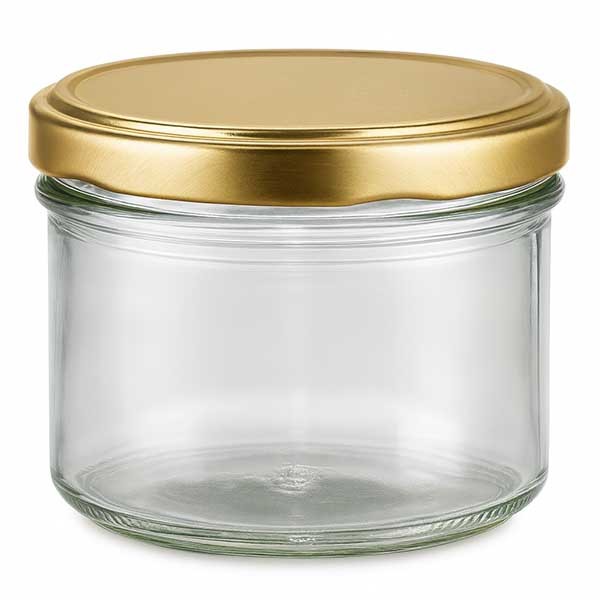 225 ml trommelglas met BasicSeal deksel goud UNiTWIST