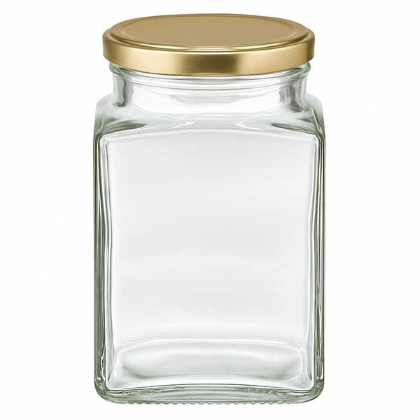 260 ml Tetraglas met BasicSeal deksel goud UNiTWIST