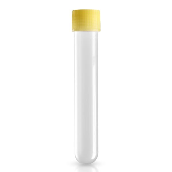 Reagenzröhrchen / Zentrifugenröhrchen mit Schraubdeckel Gelb