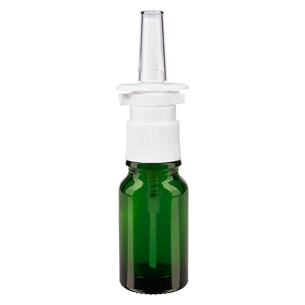 Groenen glazen flessen 10ml met neusverstuiver