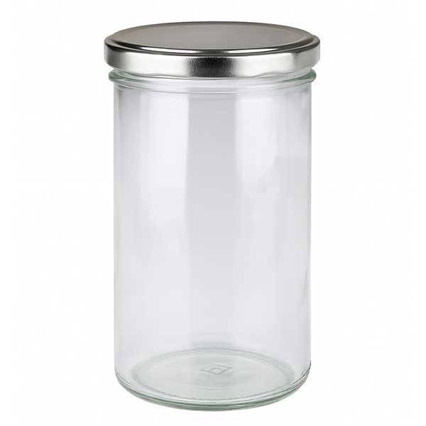 277 ml trommelglas met BasicSeal deksel zilver UNiTWiST