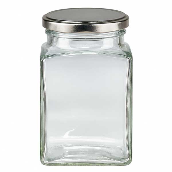 260ml tetraglas met BasicSeal deksel zilver UNiTWIST