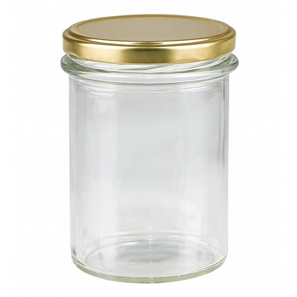 230 ml trommelglas met BasicSeal deksel goud UNiTWIST