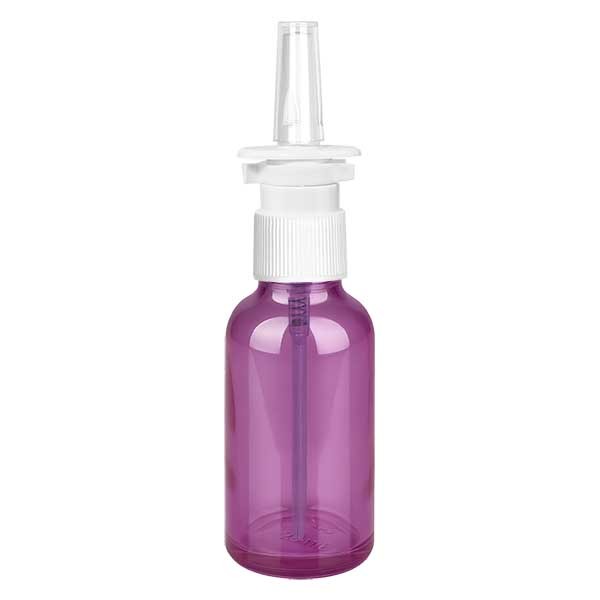 30 ml neussprayfles wit/tr.. Standaardsluiting PurpleLine UT18/30