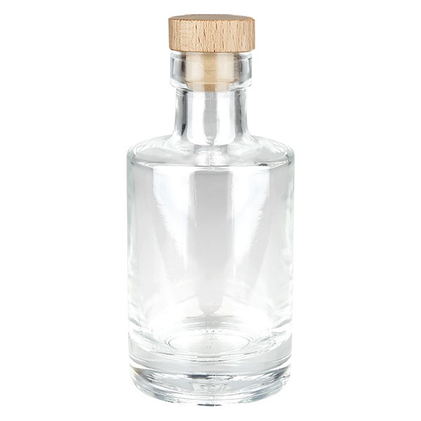 200 ml glazen fles “Galileo” met houten kurk UNiTWIST®