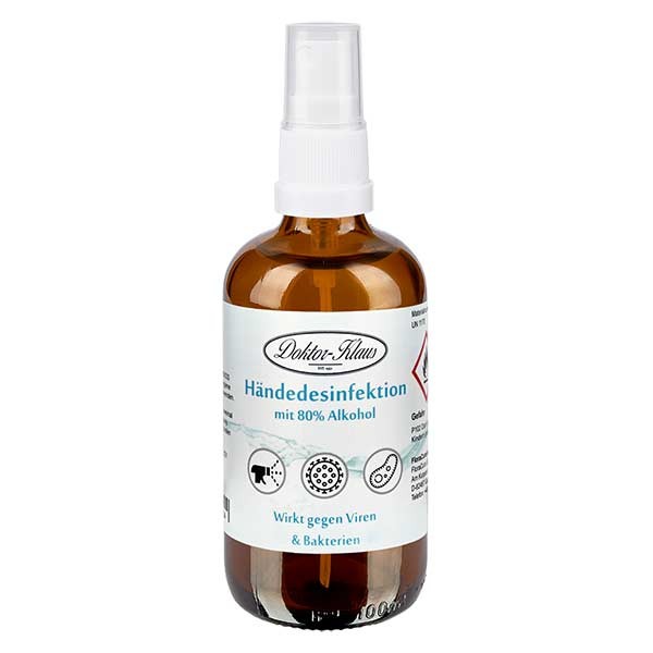 Doktor-Klaus handdesinfectiemiddel 100 ml (ethanol 80%)