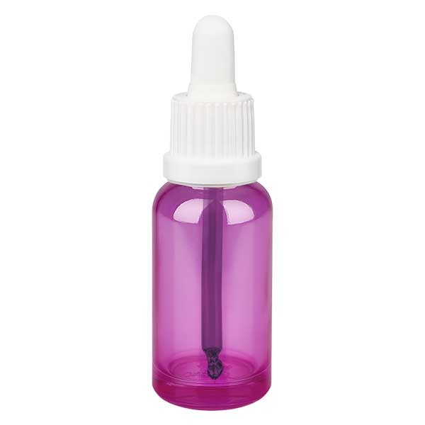 20 ml pipetflesje wit met verzegeling PurpleLine UT18/20