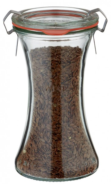 Idee voor een glazen kruidenpotje: Glazen WECK delicatessenpot 200 ml