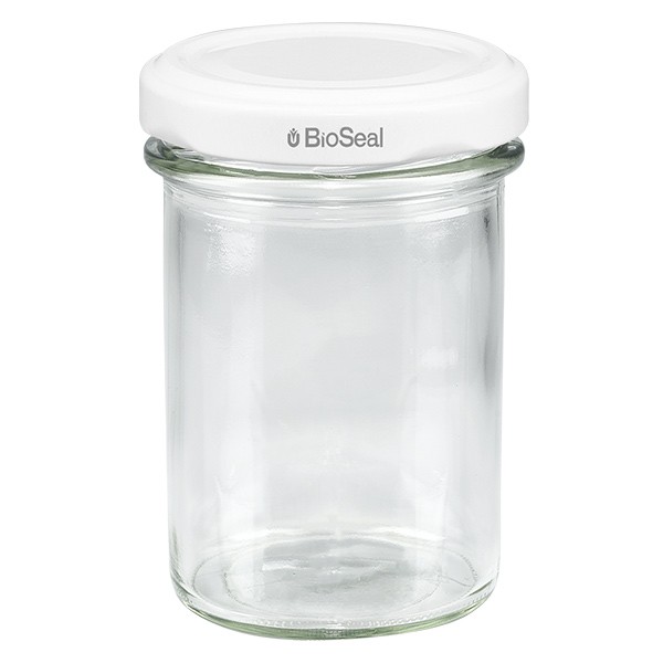 230ml beker met BioSeal deksel wit UNiTWIST