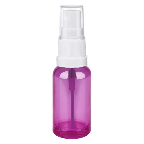 20 ml spuitfles wit/tr.. met standaarddop PurpleLine UT18/20