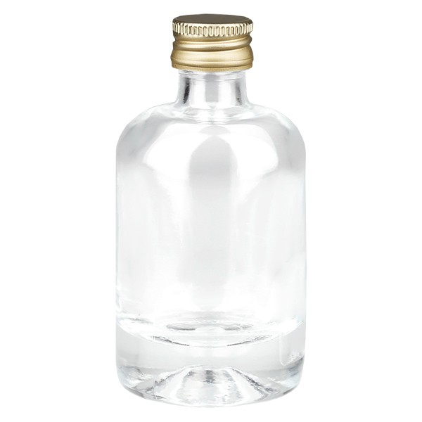 40 ml glazen fles “Attila” met schroefdop goud UNiTWIST®