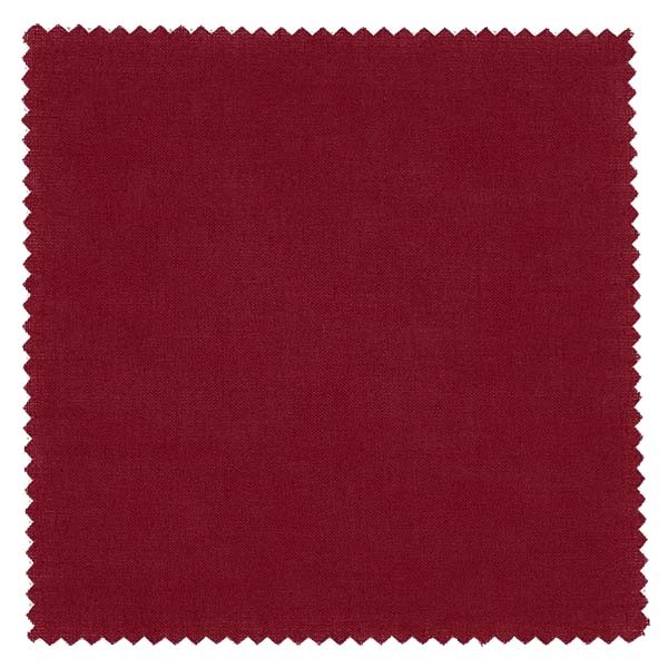 1 x stoffen lapje 150x150mm bordeaux voor deksel diameter 43-100mm