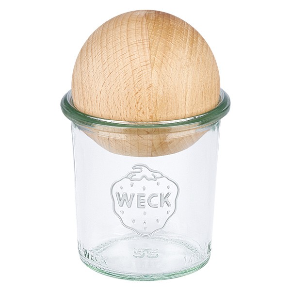 WECK stortglas 140ml met houten bal