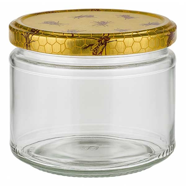 330ml ronde pot + BasicSeal deksel honingraat UNiTWIST