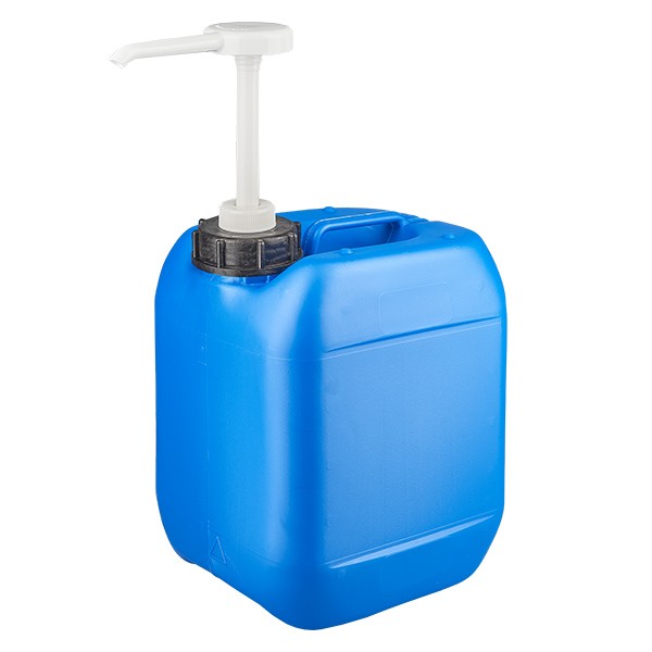 Canister 5 liter blauw met doseerpomp