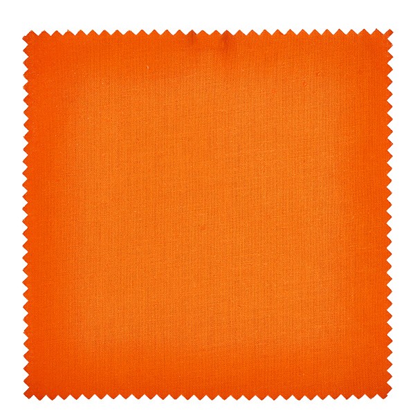 1 stoffen bekleding 150x150 mm oranje voor deksel diameter 43-100 mm