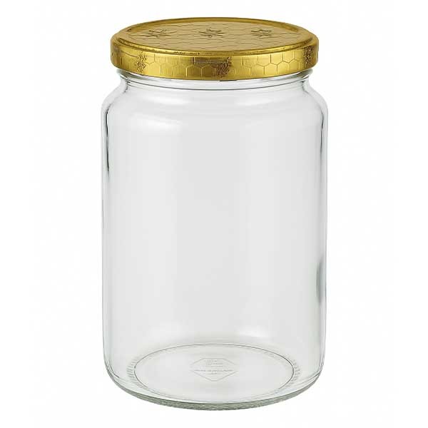 795 ml ronde pot + BasicSeal deksel honingraat UNiTWiST